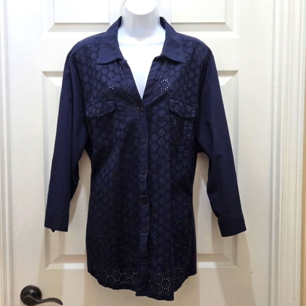 Croft & Barrow / Women's Button Down Shirt / 3X